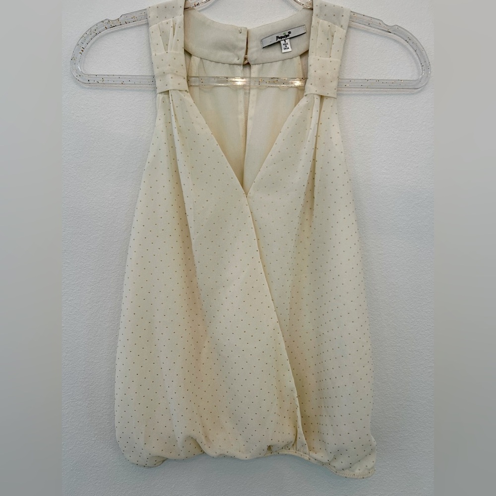 CREAM & GOLD FASHION TOP
